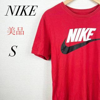 ナイキ(NIKE)の美品　メンズロゴTシャツ　綿100% クルーネック　スポーツ兼用可　半袖　薄手(Tシャツ/カットソー(半袖/袖なし))