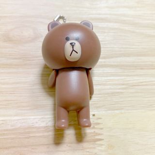 ビーティーイシビル(BT21)のブラウン　LINEフレンズ　フィギュア　人形　ストラップ　キーホルダー(キャラクターグッズ)