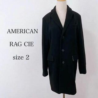 アメリカンラグシー(AMERICAN RAG CIE)のアメリカンラグシー コート 紳士 オシャレ サイズ2 ブラック ウール(チェスターコート)