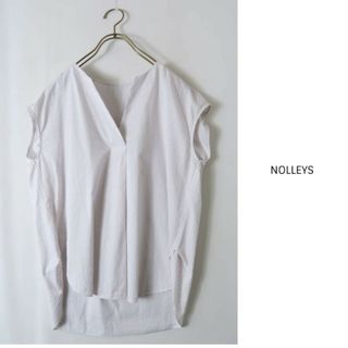 ノーリーズ(NOLLEY'S)の美品★NOLLEYS ノーリーズ★1.2万ストライプシャツ♪(シャツ/ブラウス(半袖/袖なし))