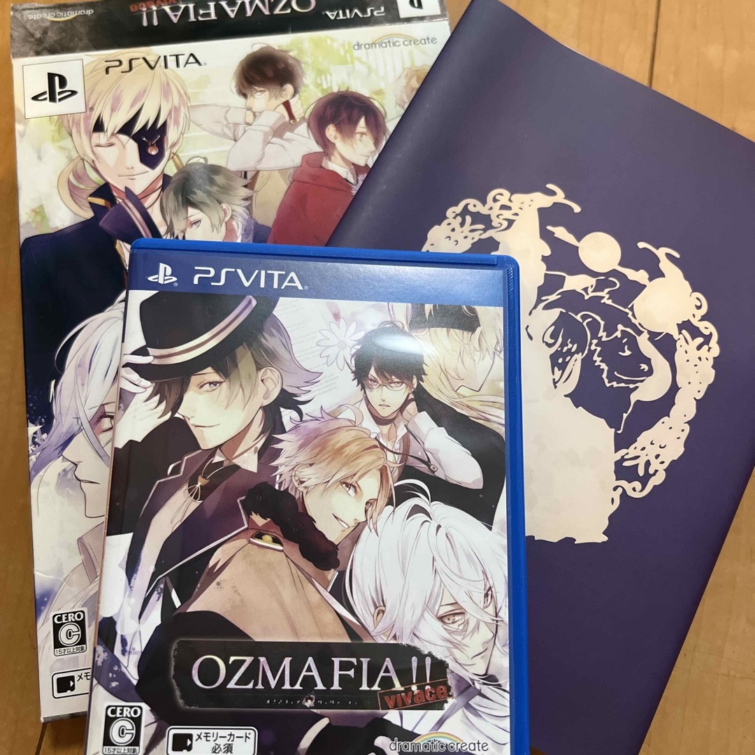 PlayStation Vita(プレイステーションヴィータ)の【⚠️10/1まで特価】OZMAFIA!! -vivace-（限定版） Vita エンタメ/ホビーのゲームソフト/ゲーム機本体(携帯用ゲームソフト)の商品写真