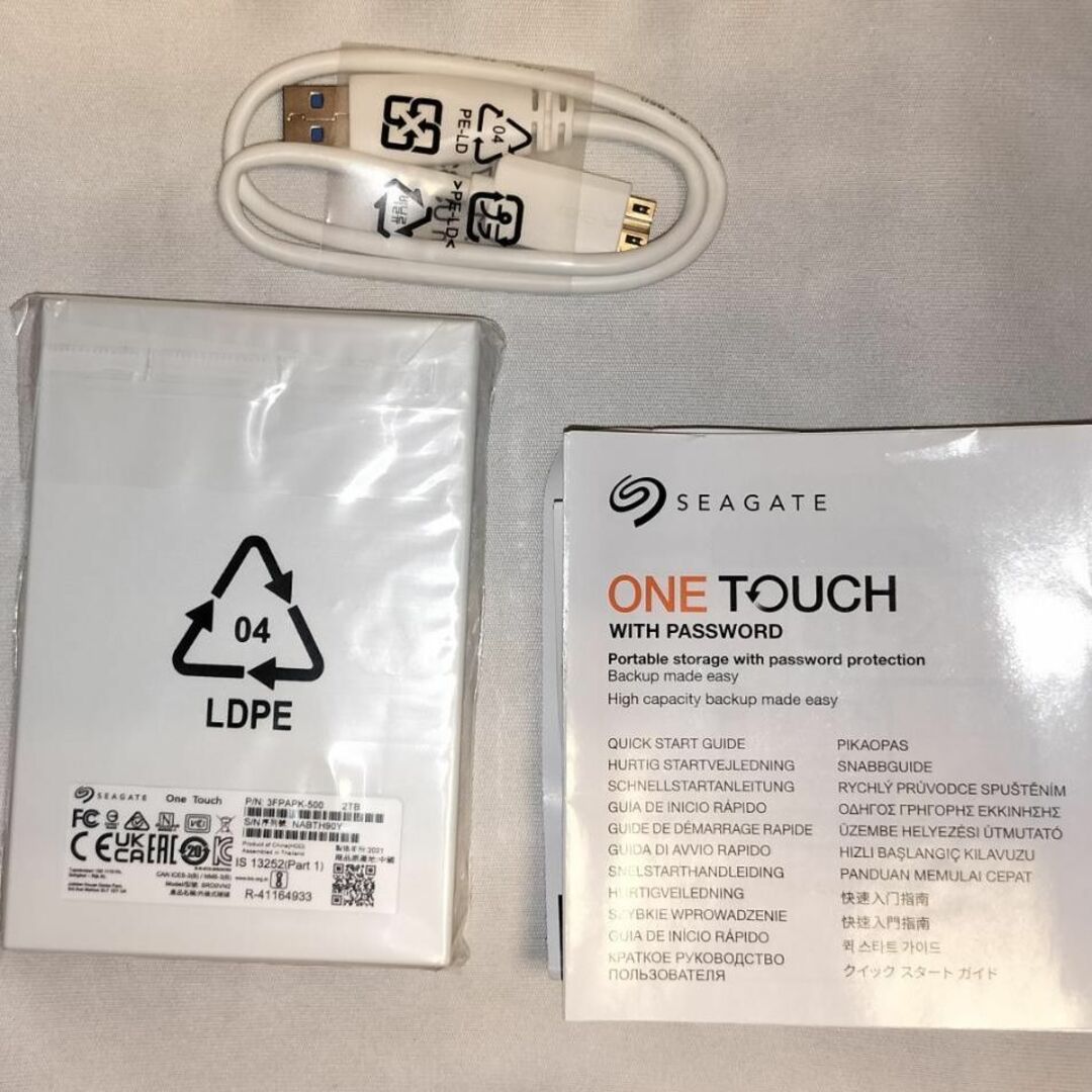 SEAGATE Seagate One Touch with Password 2TB HDDの通販 by qote's  shop｜シーゲイトならラクマ