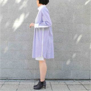 美品 sacai サカイ サイドレース サイドジップ ワンピース ブラック 3