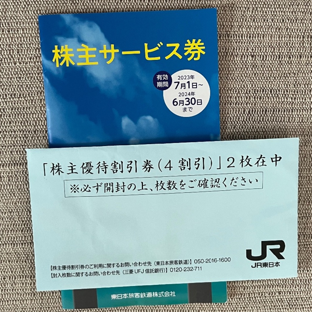 JR東日本株主優待割引券 2枚