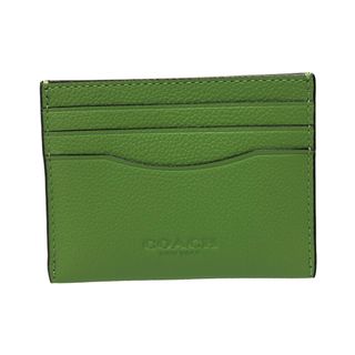 【新品タグ付き】COACH コーチ パスケース 定期入れ 緑 キャンパス×レザー