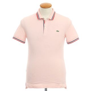 ラコステ(LACOSTE)の【中古】ラコステ LACOSTE コットン 鹿の子 半袖ポロシャツ ピンク【サイズ4】【メンズ】(ポロシャツ)