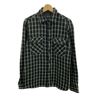 ステューシー(STUSSY)のステューシー STUSSY 長袖シャツ チェック柄    メンズ M(シャツ)