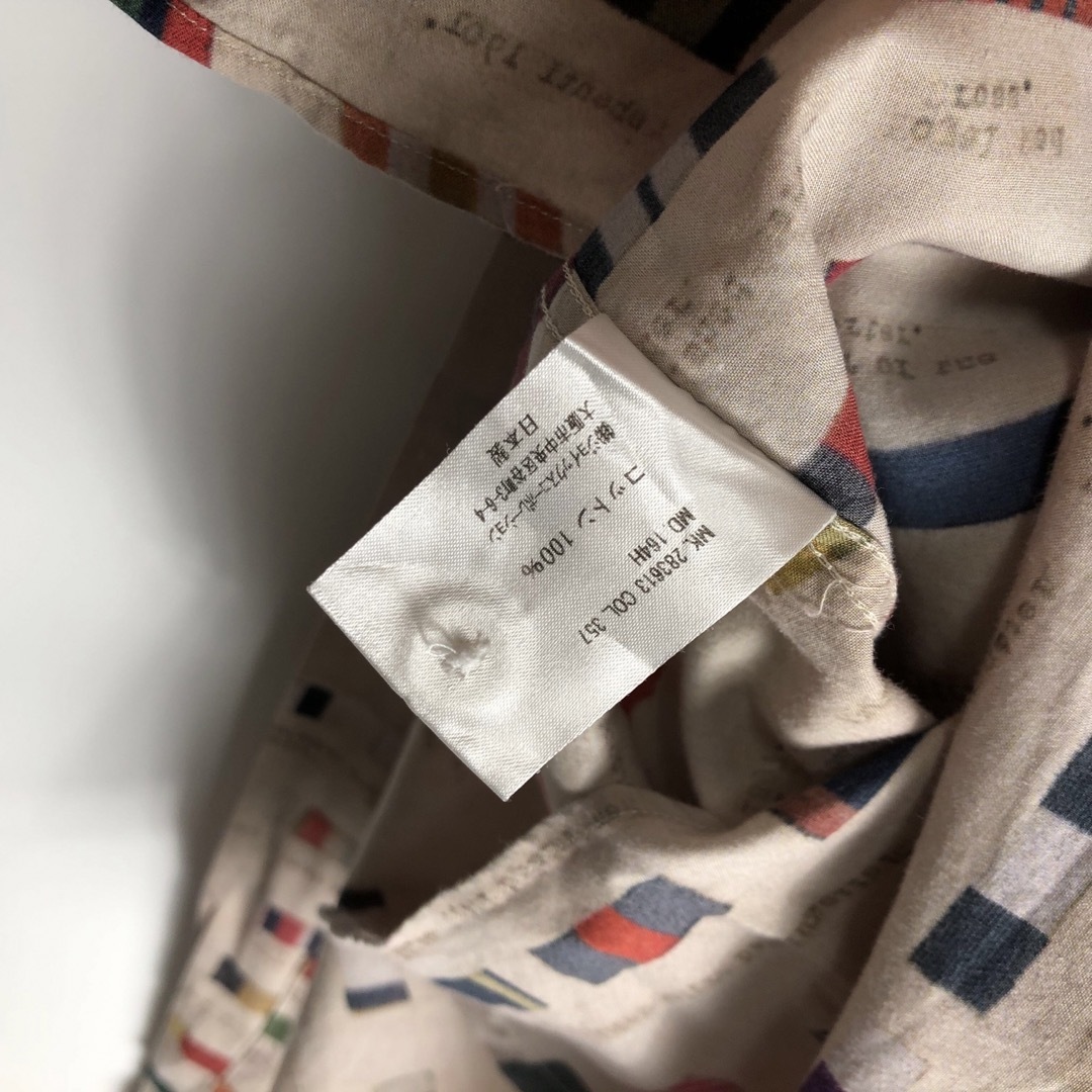 Paul Smith ポールスミス レア アンティーク 総柄 長袖シャツ メンズ