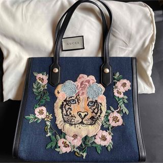 グッチ(Gucci)のGUCCI日本限定タイガーエンブロイダリー　トートバッグ(トートバッグ)