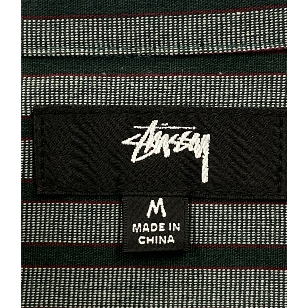 STUSSY(ステューシー)の美品 ステューシー STUSSY 半袖シャツ ストライプ柄    メンズ M メンズのトップス(シャツ)の商品写真