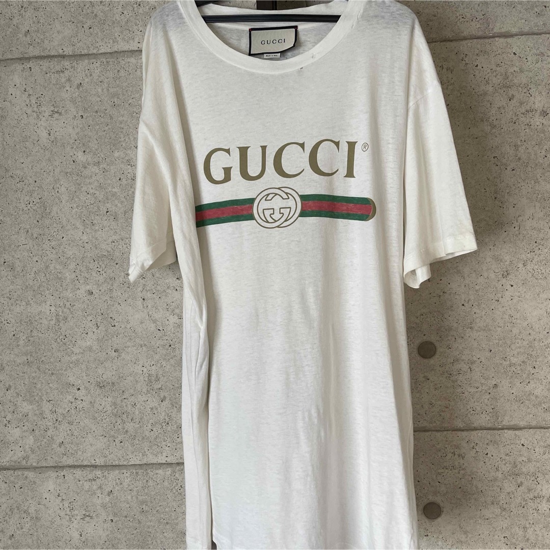 Gucci(グッチ)のGUCCIダメージ加工tシャツ レディースのトップス(Tシャツ(半袖/袖なし))の商品写真