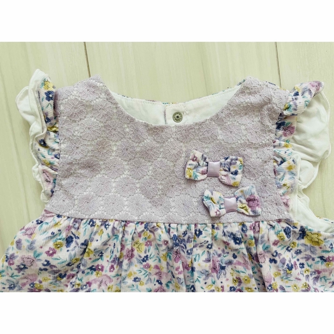 BeBe(ベベ)のbebe  ワンピース  70  80 キッズ/ベビー/マタニティのベビー服(~85cm)(ワンピース)の商品写真