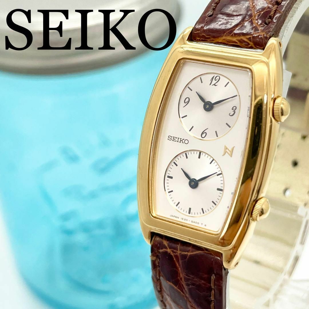 448 SEIKO セイコー時計　レディース腕時計　デュアルタイム　アンティーク