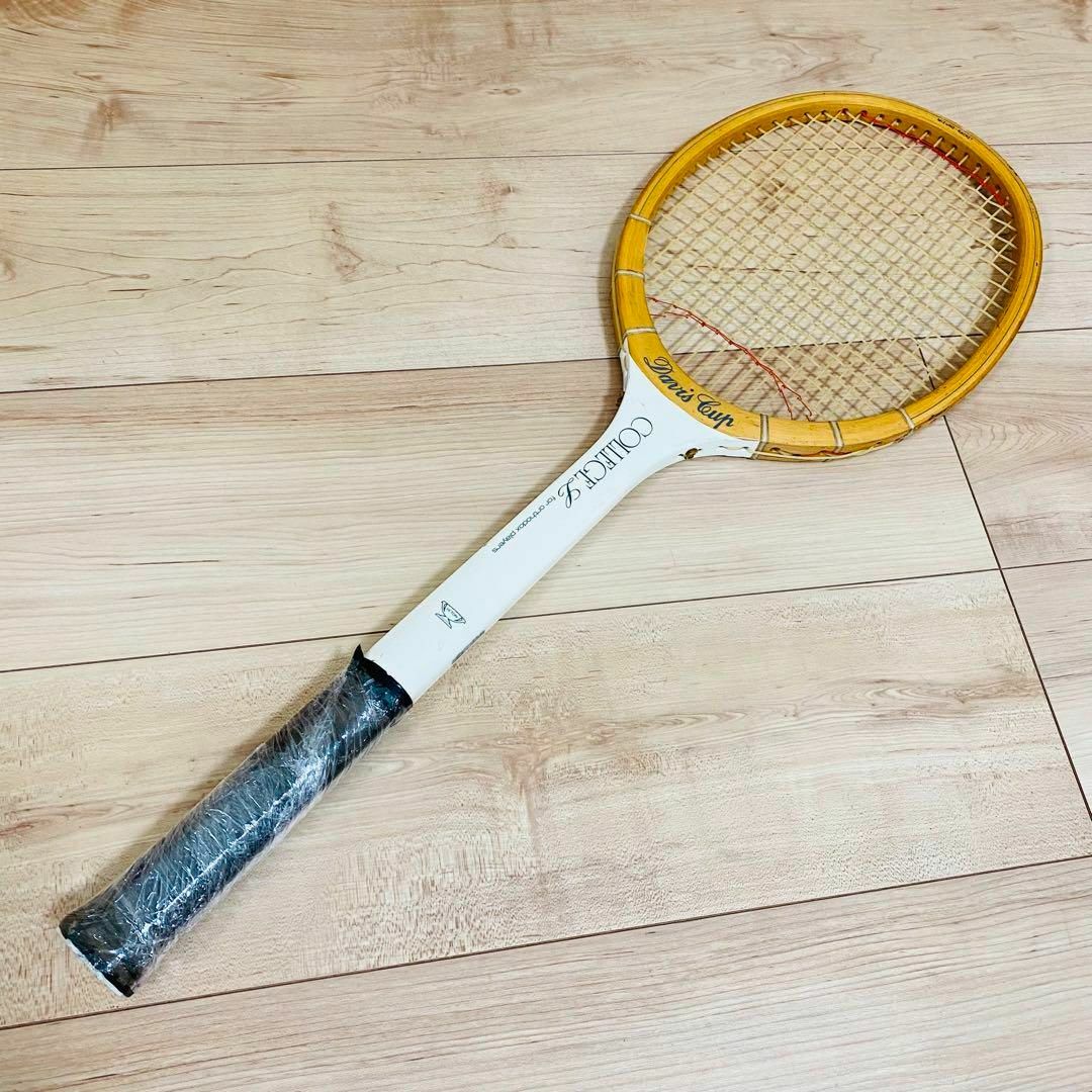 匿名配送】☆激レア☆テニス ビンテージ木製ラケット カップマーク