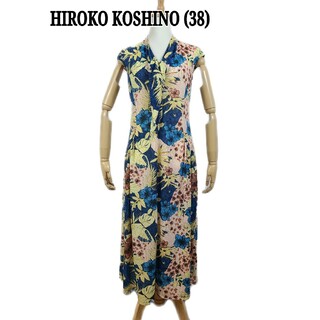 ヒロココシノ(HIROKO KOSHINO)の美品 HIROKO KOSHINO ネックリボンワンピース(ひざ丈ワンピース)