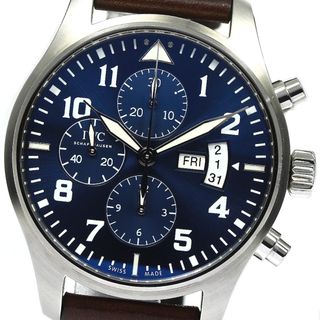 IWC IWC SCHAFFHAUSEN IW371704 パイロットウォッチ クロノグラフ デイデイト 自動巻き メンズ 美品 保証書付き_771749