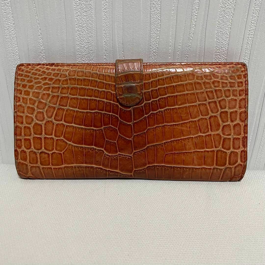 Bottega Veneta(ボッテガヴェネタ)の稀少！！ボッテガヴェネタ　二つ折り長財布　クロコダイル　イントレチャート メンズのファッション小物(長財布)の商品写真