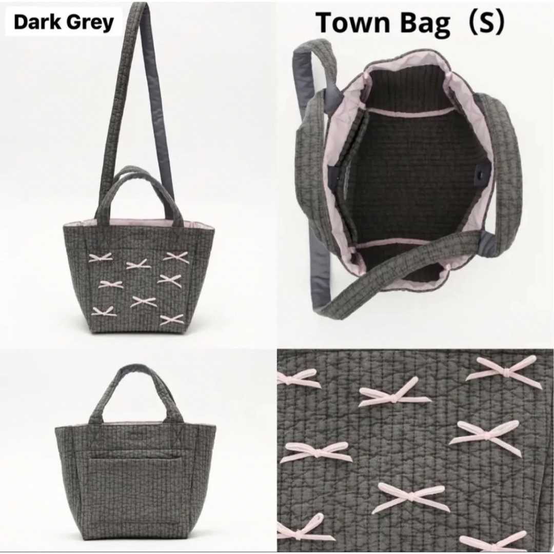 【新品未使用】Gypsohila Town Bag（S）Dark Greyリボントート