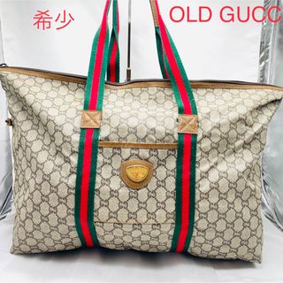 グッチ(Gucci)の希少　GUCCI オールドグッチ　トートバッグ　GGキャンバス　PVC GG柄(トートバッグ)