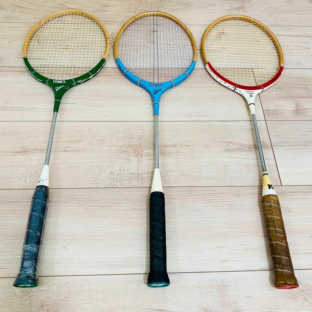 YONEX バドミントンラケット 3本セット