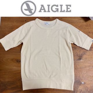 エーグル(AIGLE)のここはるまま様専用ページ【AIGLE】ワッフル素材の5分袖トップス S(Tシャツ(半袖/袖なし))