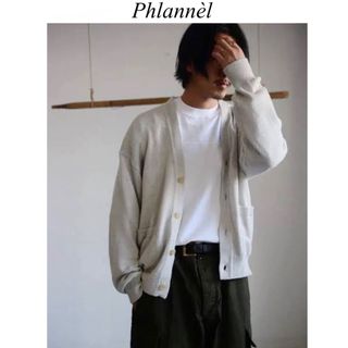 オーラリー(AURALEE)のphlannel コットンリネンガンジーカーディガン(カーディガン)