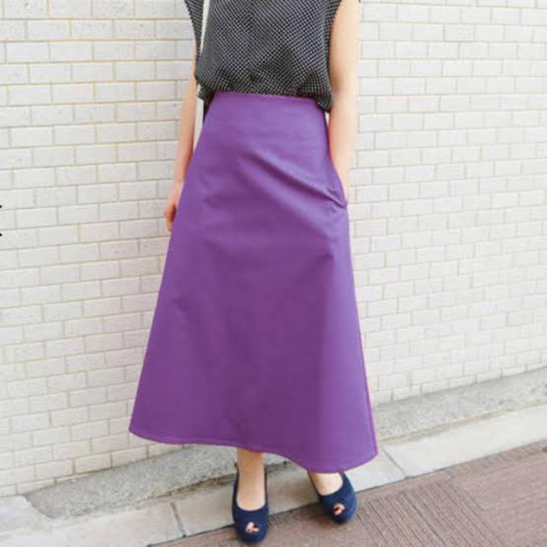 【新品】IENA コンパクトサテントラペーズスカート