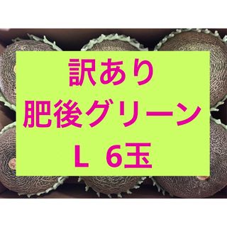 訳あり肥後グリーンメロン　L   6玉(フルーツ)