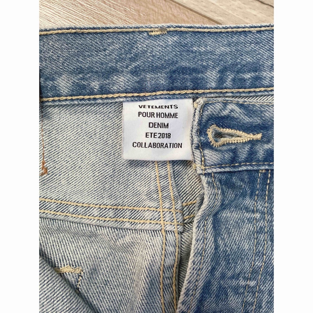 VETEMENTS × Levi's 501 コラボ 再構築デニム パンツ