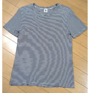 プチバトー(PETIT BATEAU)のプチバトー☆ミラレクルーネック半袖Tシャツ Mサイズ(Tシャツ(半袖/袖なし))