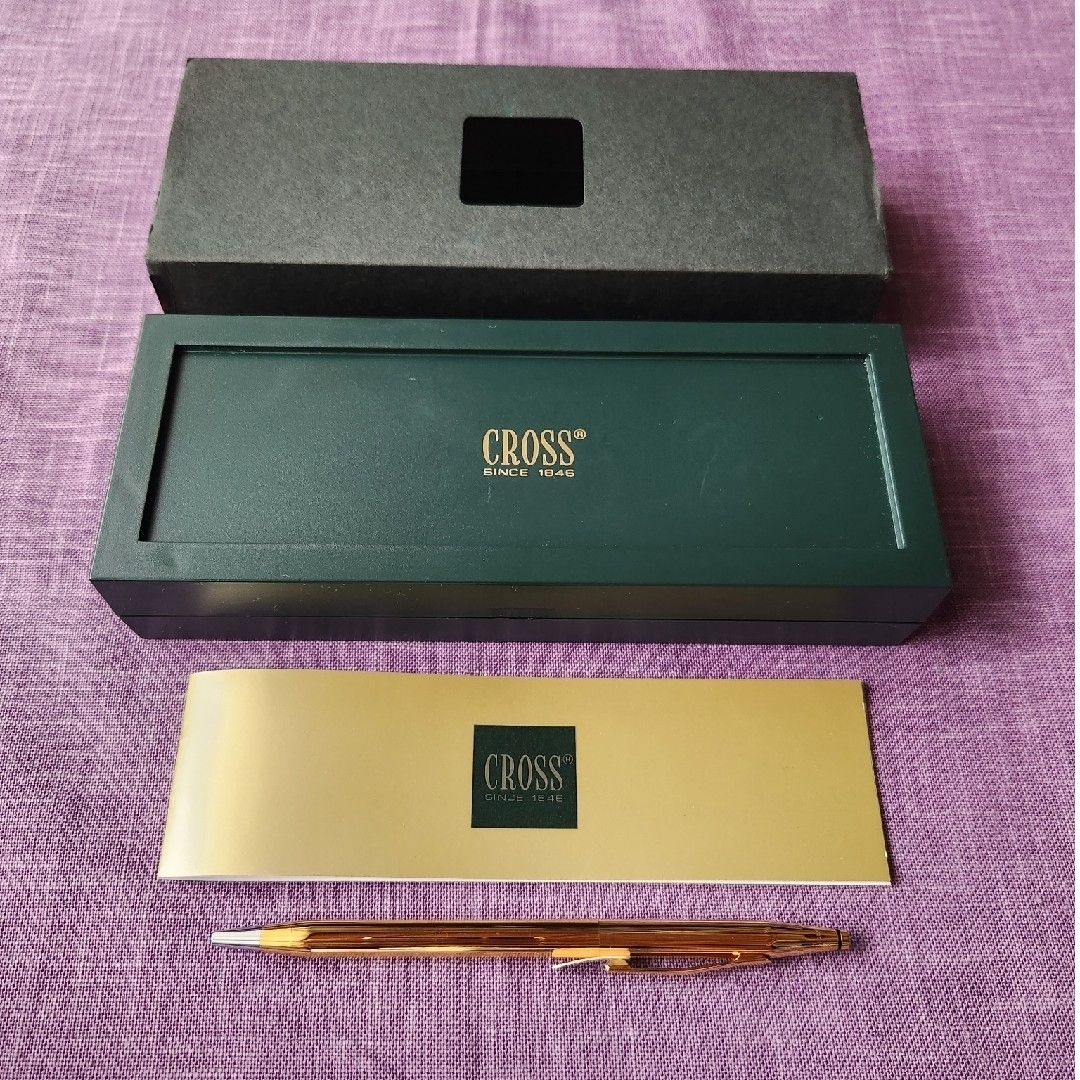 クロス センチュリー 18kt 18金張 ボールペン 筆記体ロゴ USA クロス センチュリー 18kt 18金張 ボールペン 筆記体ロゴ USA