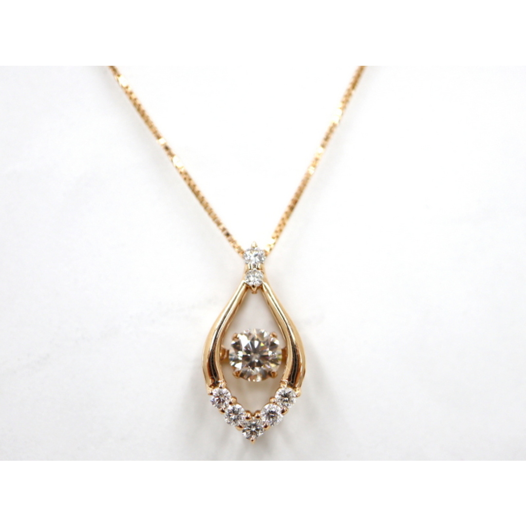 【Jewelry】K18PG ダイヤモンド デザイン ネックレス ピンクゴールド D:0.37ct D:0.18ct 44.6cm 2.4g/hm03352ng仕様-