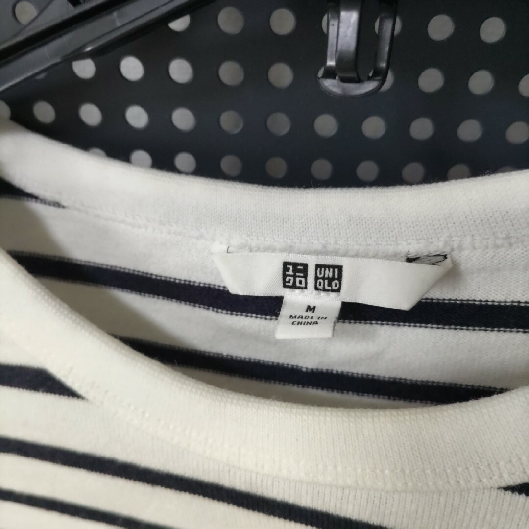 UNIQLO(ユニクロ)のユニクロ　ボーダーロングTシャツ メンズのトップス(Tシャツ/カットソー(七分/長袖))の商品写真