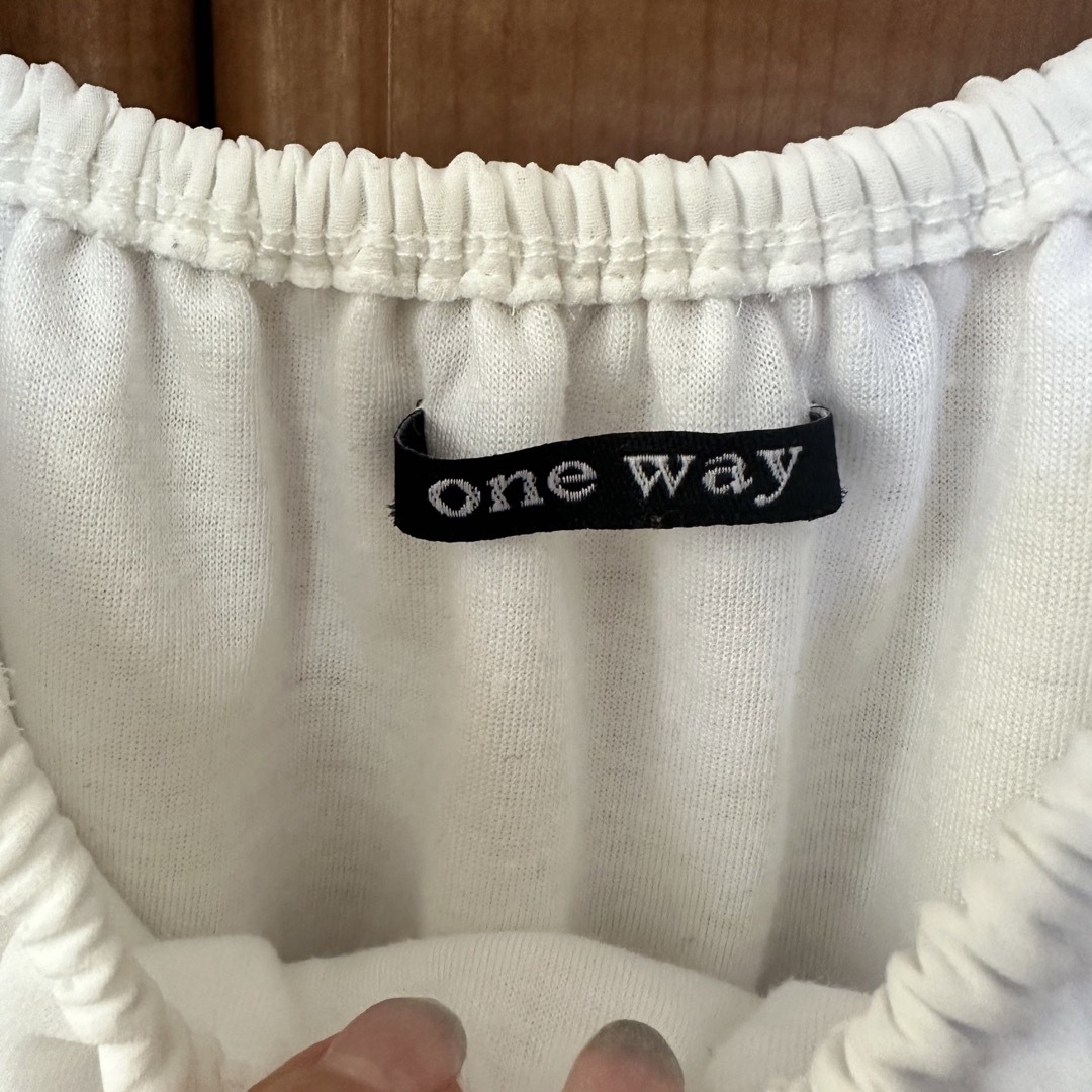 one*way(ワンウェイ)のone wayワンウェイ　シフォン　オフショルトップス レディースのトップス(カットソー(半袖/袖なし))の商品写真