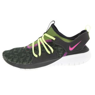 ナイキ(NIKE)のNIKE ナイキ FLEX CONTACT 3 AQ7484-001 フレックス コンタクト ローカットスニーカー US9.5/27.5cm ブラック/ネオングリーン(スニーカー)