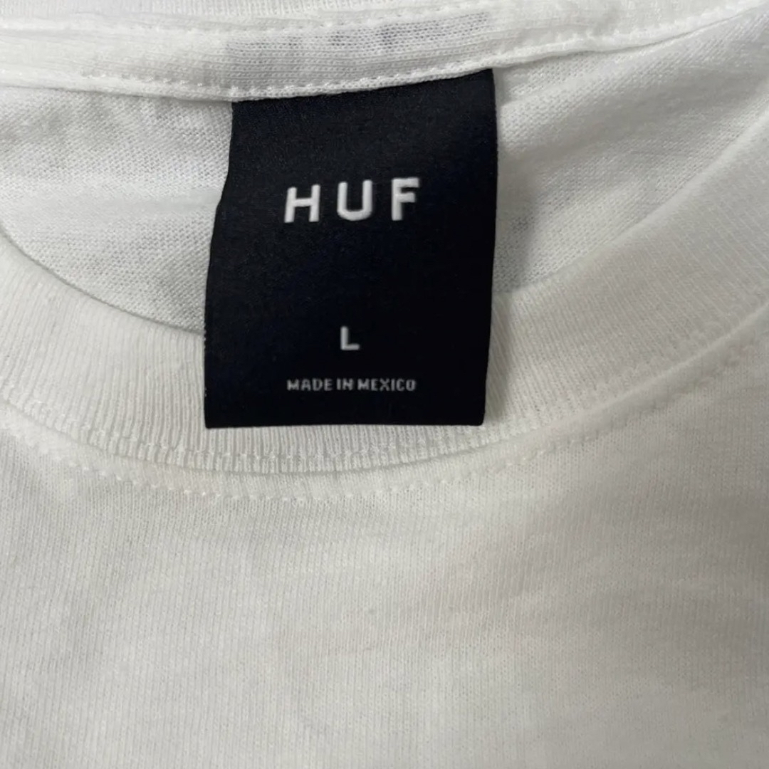 HUF(ハフ)の【レア】HUF ハフ ボックスロゴプリントTシャツ オレンジロゴ L メンズのトップス(Tシャツ/カットソー(半袖/袖なし))の商品写真