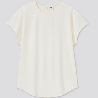 ユニクロ(UNIQLO)のユニクロ クレープジャージーフレンチスリーブTシャツ(シャツ/ブラウス(半袖/袖なし))