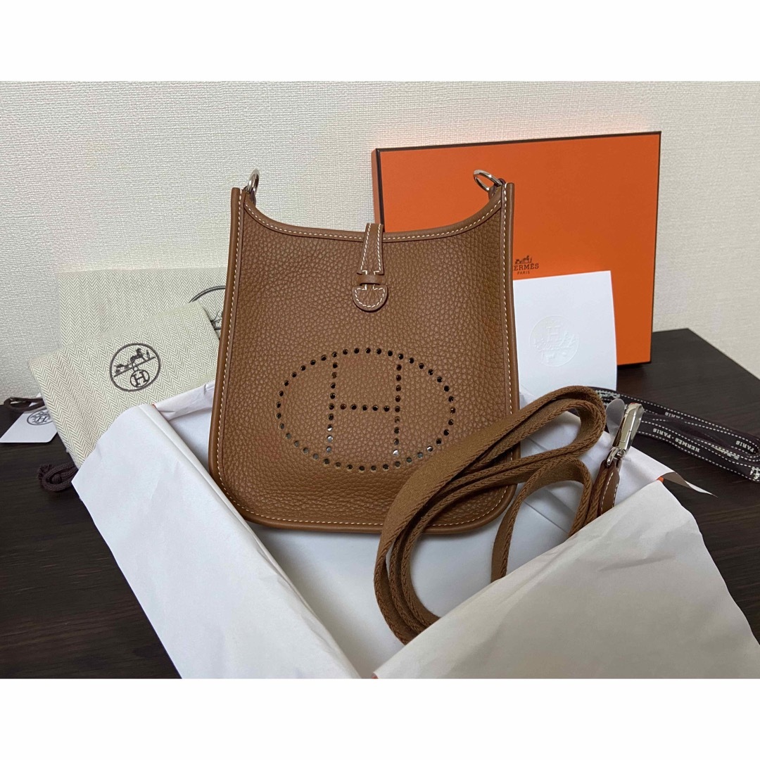 HERMES*エブリンTPMゴールド今月購入品シルバー革