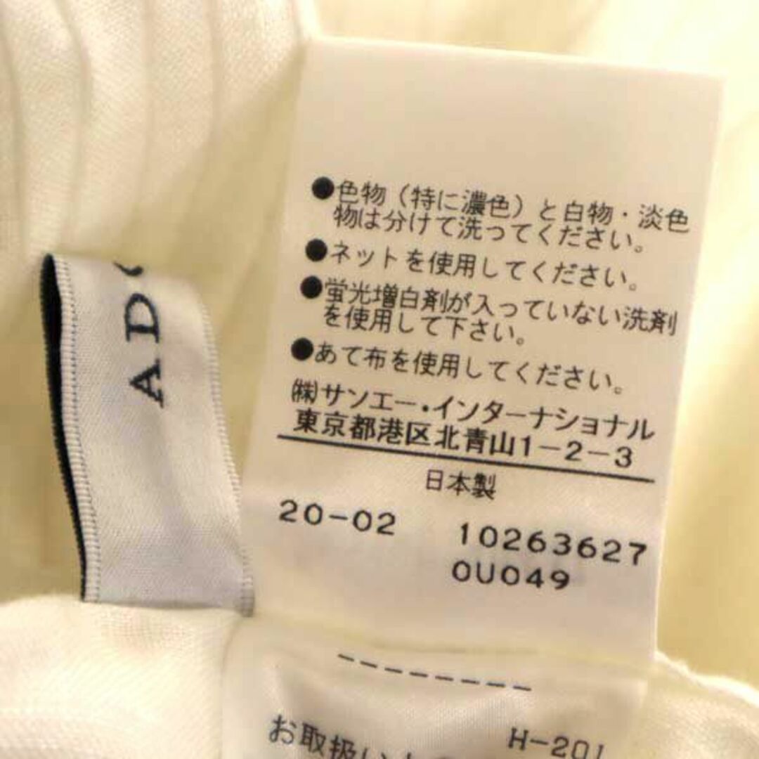 アドーア 日本製 シアー リネンシャツ ワンピース 38 ホワイト ADORE インナー付き レディース   【230722】 9