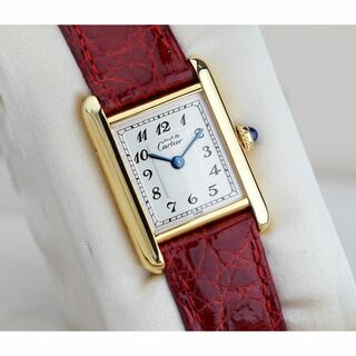 カルティエ(Cartier)の美品 カルティエ マスト タンク アラビア SM Cartier(腕時計)