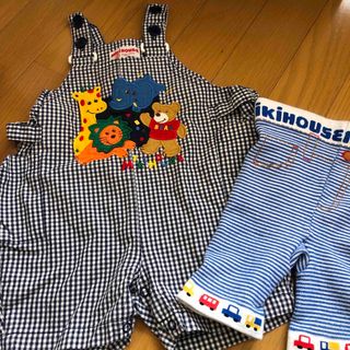 ミキハウス(mikihouse)のミキハウス　男の子　2点セット　80サイズ　90サイズ(カバーオール)