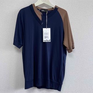 カラー(kolor)のkolor カラー　ドッキングカットソー　新品タグ付き　Tシャツ　21SS(Tシャツ/カットソー(半袖/袖なし))