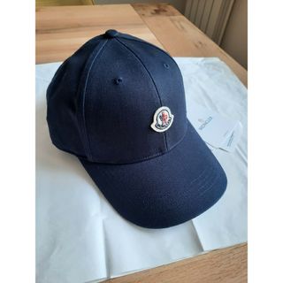 新品未使用】MONCLER モンクレール キャップ ロゴ ライン カーキー-