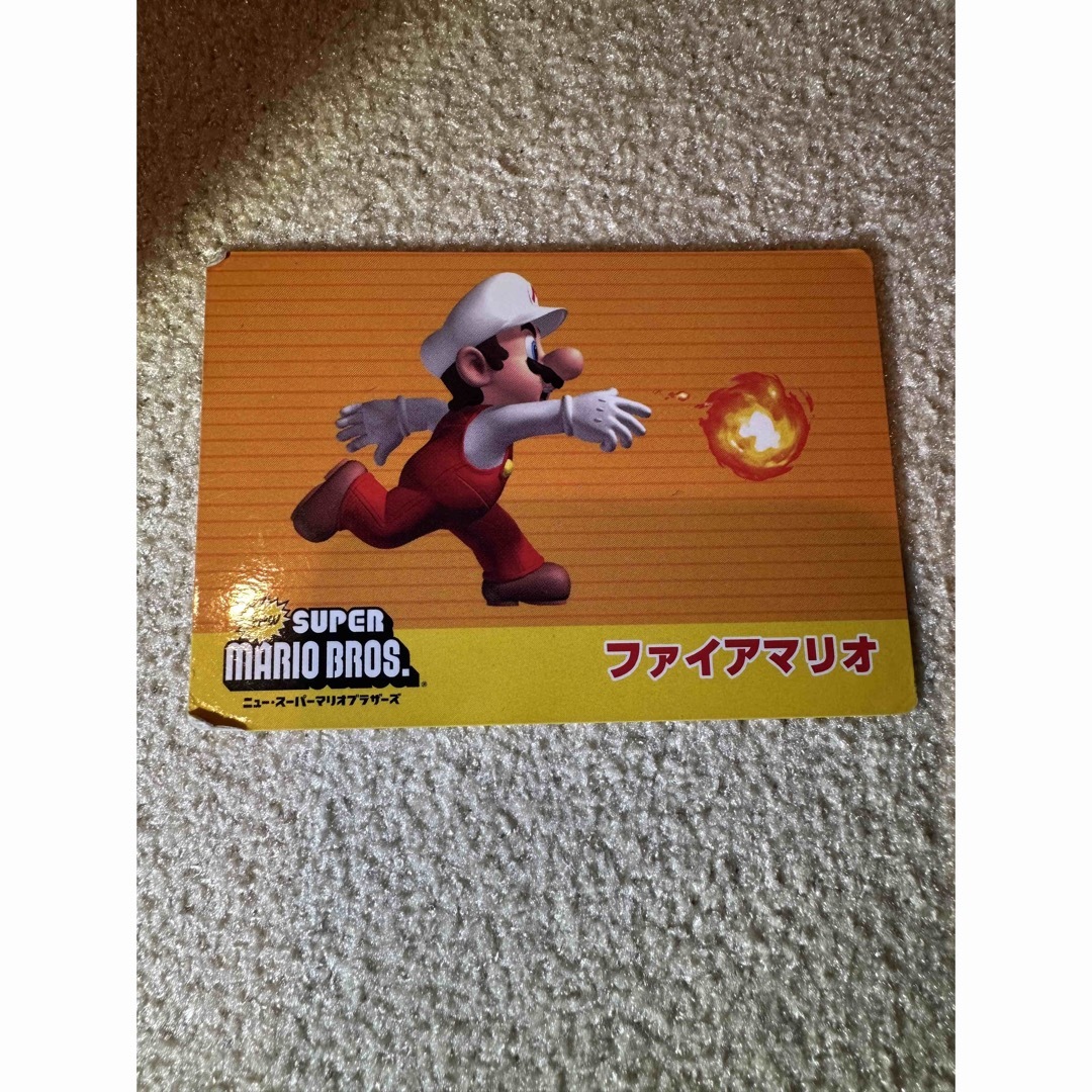 【希少】ニュー・スーパーマリオブラザーズ マリオ トップ カード カード