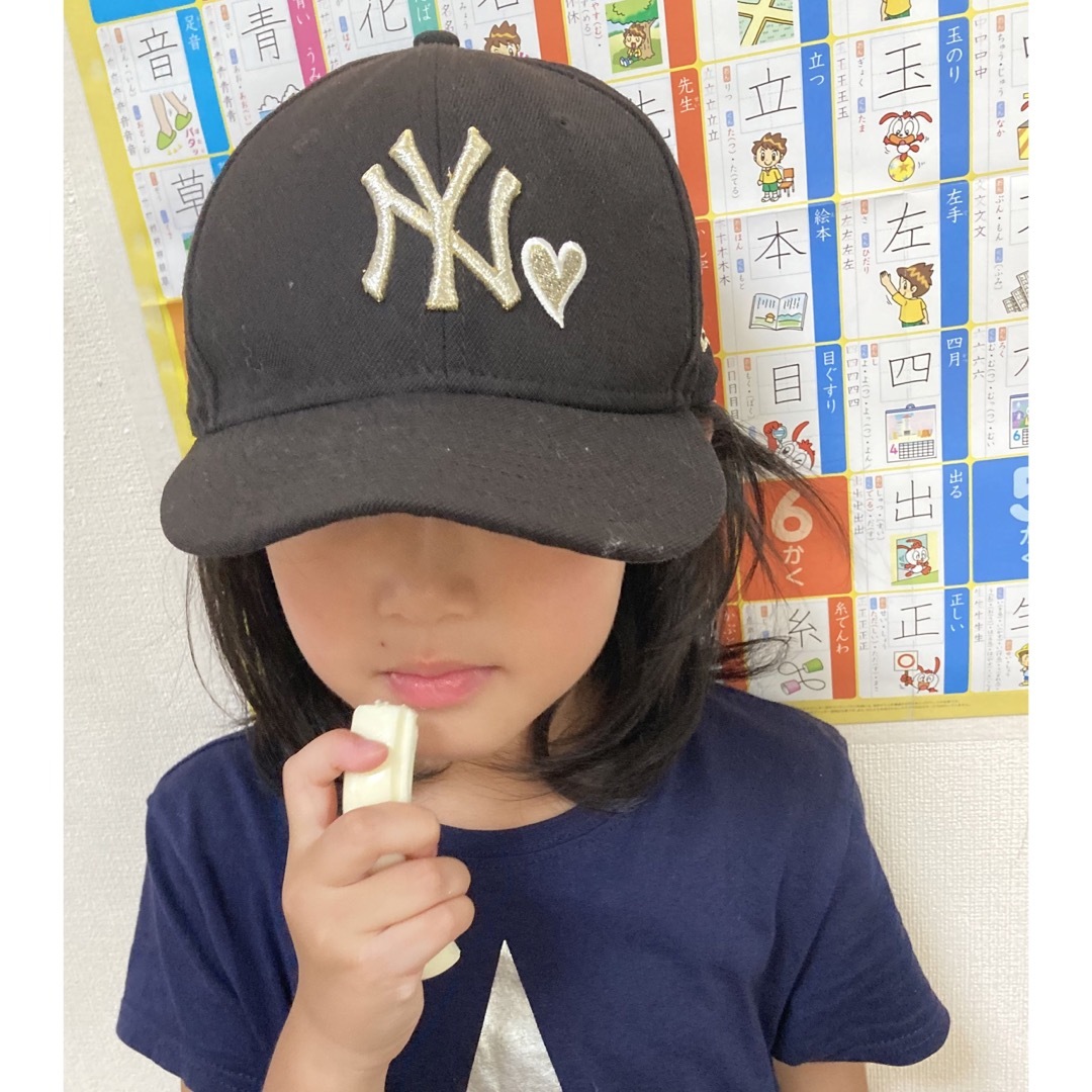 NEW ERA - NEWERAニューエラキャップ YOUTH ブラック 女の子の通販 by