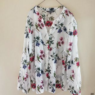 ローラアシュレイ(LAURA ASHLEY)の（美品）ローラアシュレイ　ボタニカル　シャツ(シャツ/ブラウス(長袖/七分))