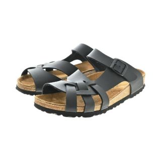 ビルケンシュトック(BIRKENSTOCK)のBIRKENSTOCK ビルケンシュトック サンダル 25cm 黒 【古着】【中古】(サンダル)