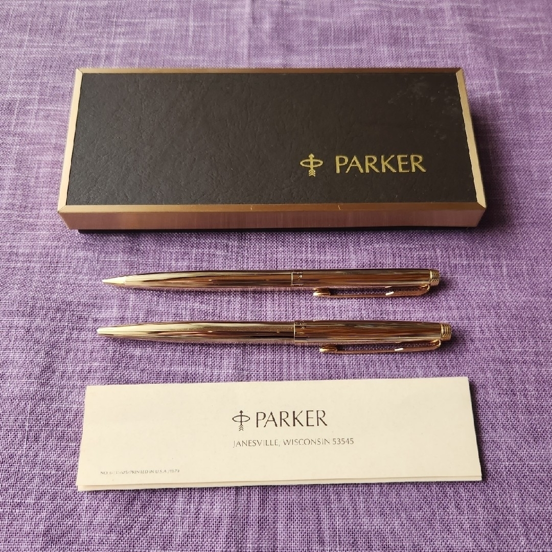 Parker - パーカー 75 22Kゴールドプレート ボールペン シャーペン USA