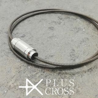  PLUSCROSS CW GM/SV 50cm 電磁波対策 健康 ストレス(ネックレス)