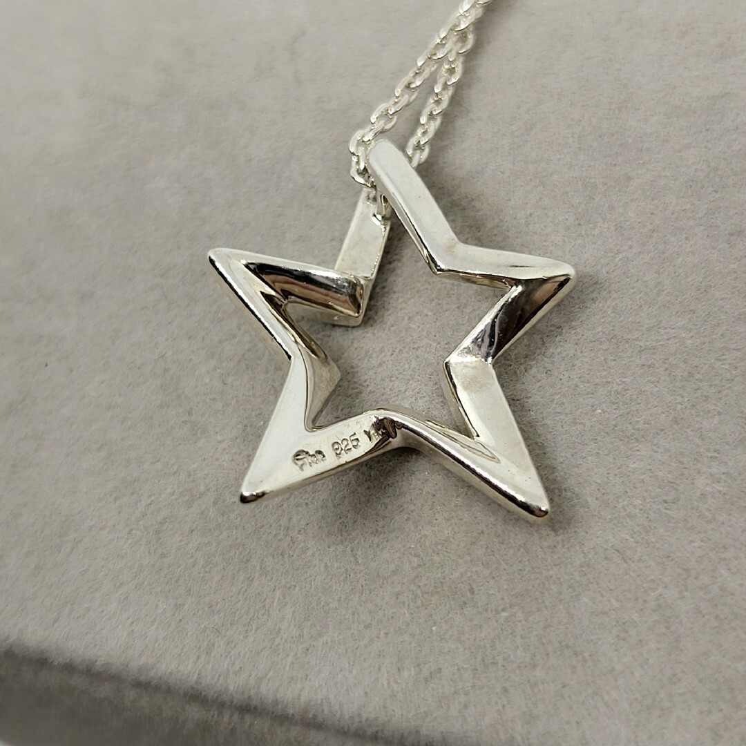 【スタージュエリー】ICONIC STAR ネックレス ロングチェーン シルバー